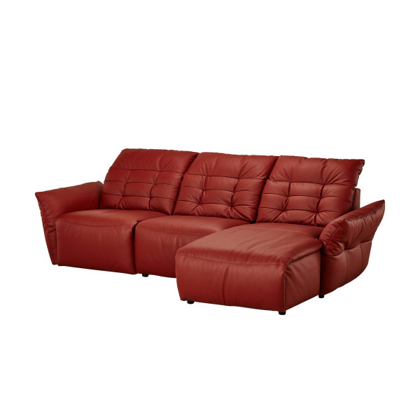 Диван кутовий шкіряний Red
