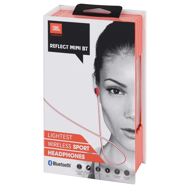 Спортивные наушники Bluetooth JBL Reflect Mini BT Red (JBLREFMINIBTRED)